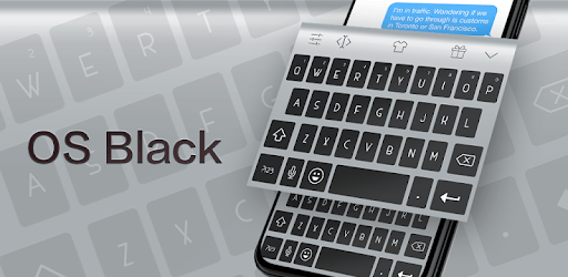 Emoji Keyboard - OS Black PC screenshot