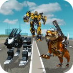 Multi Robot Transform Police Dog, Tiger & Wildcat icon