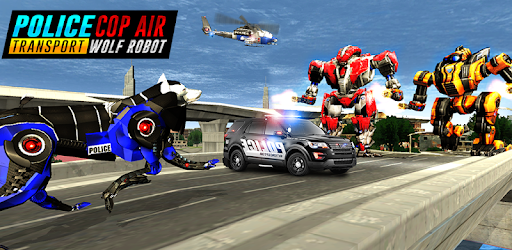 Air Force Transform Robot Cop Wolf Helicopter Game PC screenshot