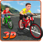 Kids Bicycle Rider Street Race icon