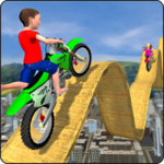 Kids Motorbike Stunts Master Roof Top Arena 2018 icon