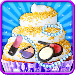 Princess makeup plus cupcake maker: Kids Cake Shop icon