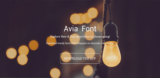 Avia Font PC screenshot