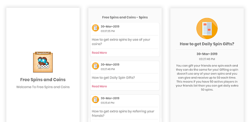 Free Spins and Coins - New Tips and Links Daily PC screenshot Free Spins and Coins - New Tips and Links Daily PC screenshot