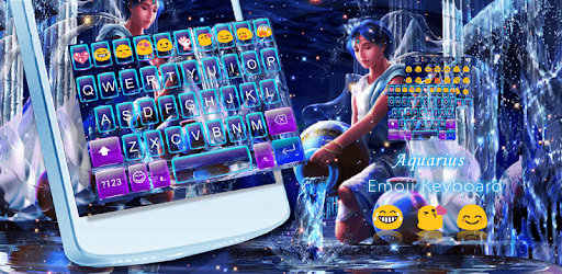 Aquarius Emoji Keyboard theme PC screenshot Aquarius Emoji Keyboard theme PC screenshot
