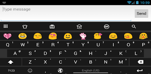 BarFlat Dark Emoji Keyboard PC screenshot