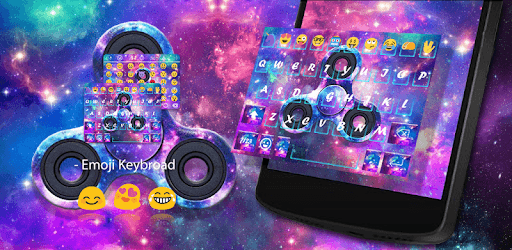 Fidget Spinner Galaxy Emoji Keyboard Theme🔥 PC screenshot
