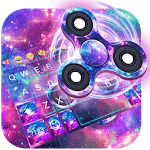 Fidget Spinner Galaxy Emoji Keyboard Theme🔥 for PC