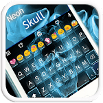 Neon Skull Emoji Keyboard Skin for PC