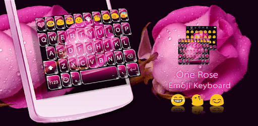 One Rose Emoji Keyboard Theme PC screenshot