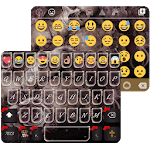 Cute Skull Emoji Keyboard Skin for PC
