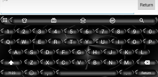 Spheres Black Emoji Keyboard PC screenshot