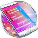SMS Messages Glass Gradient Theme for PC
