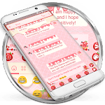 SMS Messages Strawberry IceCream Theme for PC