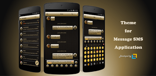SMS Messages Gloss GoldBlack PC screenshot SMS Messages Gloss GoldBlack PC screenshot