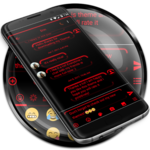 SMS Messages Neon Led Red Theme for PC SMS Messages Neon Led Red Theme for PC