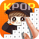Kpop Idol Pixel Color Art Book icon