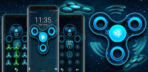 3D Fidget Spinner screen lock theme 🚀 PC screenshot