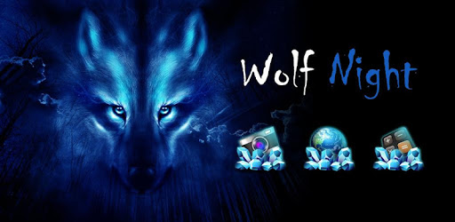 Free Wolf Night Launcher Theme PC screenshot