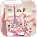 Paris Tower Theme Pink Love icon