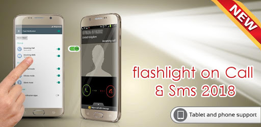 Flashlight on Call & Sms 2018 PC screenshot