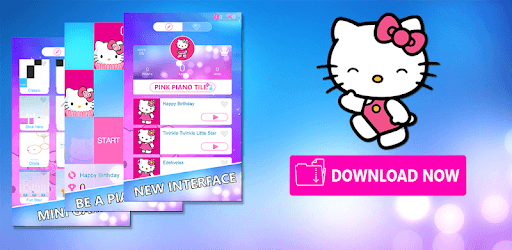 Pink Hello Kitty Piano Tiles PC screenshot