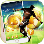 Gold Football Theme love football icon