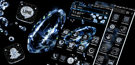 Black Diamond Launcher Theme PC screenshot Black Diamond Launcher Theme PC screenshot