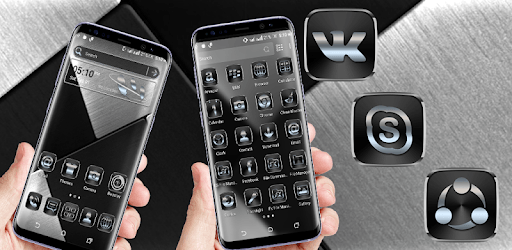 Black Silver Launcher Theme PC screenshot Black Silver Launcher Theme PC screenshot