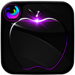Crystal Black Apple Launcher Theme icon