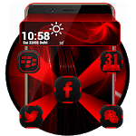 Dark Red Launcher Theme for PC