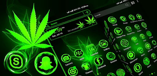 Green Leaf Launcher Theme PC screenshot