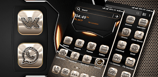 Metalic Launcher Theme PC screenshot Metalic Launcher Theme PC screenshot