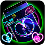 Neon Heart Launcher Theme for PC