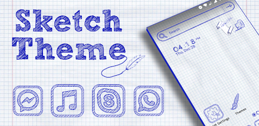 Sketch Launcher Theme PC screenshot Sketch Launcher Theme PC screenshot