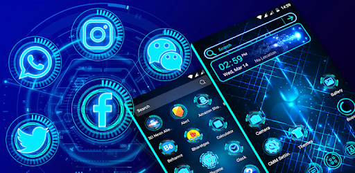 Technology Launcher Theme PC screenshot