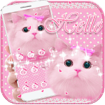 Cute Kitty theme Pink Bow Kitty icon