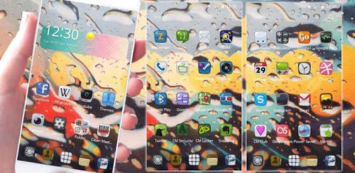 Glass Rain Theme rain drop PC screenshot Glass Rain Theme rain drop PC screenshot