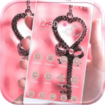 Pink Love Lock Theme Valentine icon