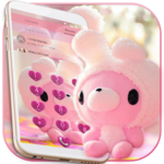 Cute Bear Theme Pink Bow Bear for PC