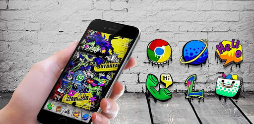 Rock Graffiti Theme PC screenshot Rock Graffiti Theme PC screenshot