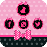 Pink cute girl bow theme love for PC Pink cute girl bow theme love for PC