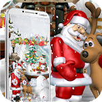 Merry Christmas Santa theme 3D icon