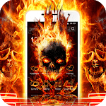 Cool Flame Skulls Theme Fire On Your Phone for PC Cool Flame Skulls Theme Fire On Your Phone for PC