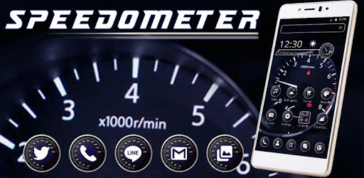 Speedometer 2D Theme PC screenshot