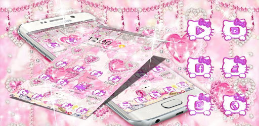 Kitten pink diamonds sweet princess theme PC screenshot Kitten pink diamonds sweet princess theme PC screenshot