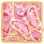Shiny Pink Butterfly Theme for PC Shiny Pink Butterfly Theme for PC