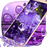 Purple Water Drops Theme for PC Purple Water Drops Theme for PC