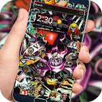 Rock Skull Graffiti Theme & Lock Screen & Call icon