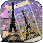 Eiffel Tower Shiny Glitter Theme icon